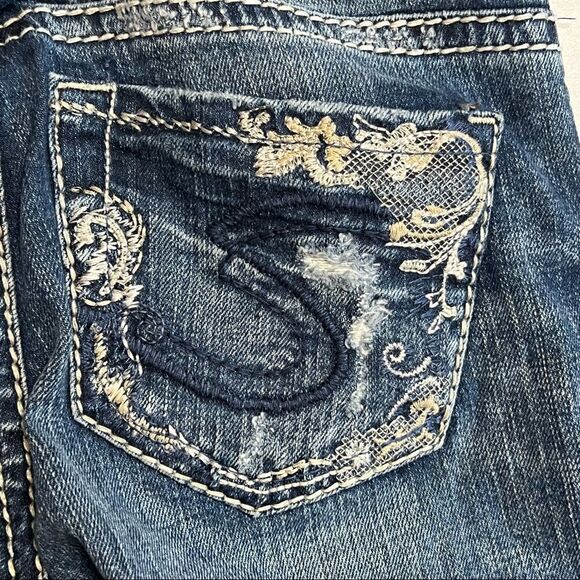 Silver | Factory Distressed Tuesday Low Rise Skinny Jeans - Picture 8 of 8